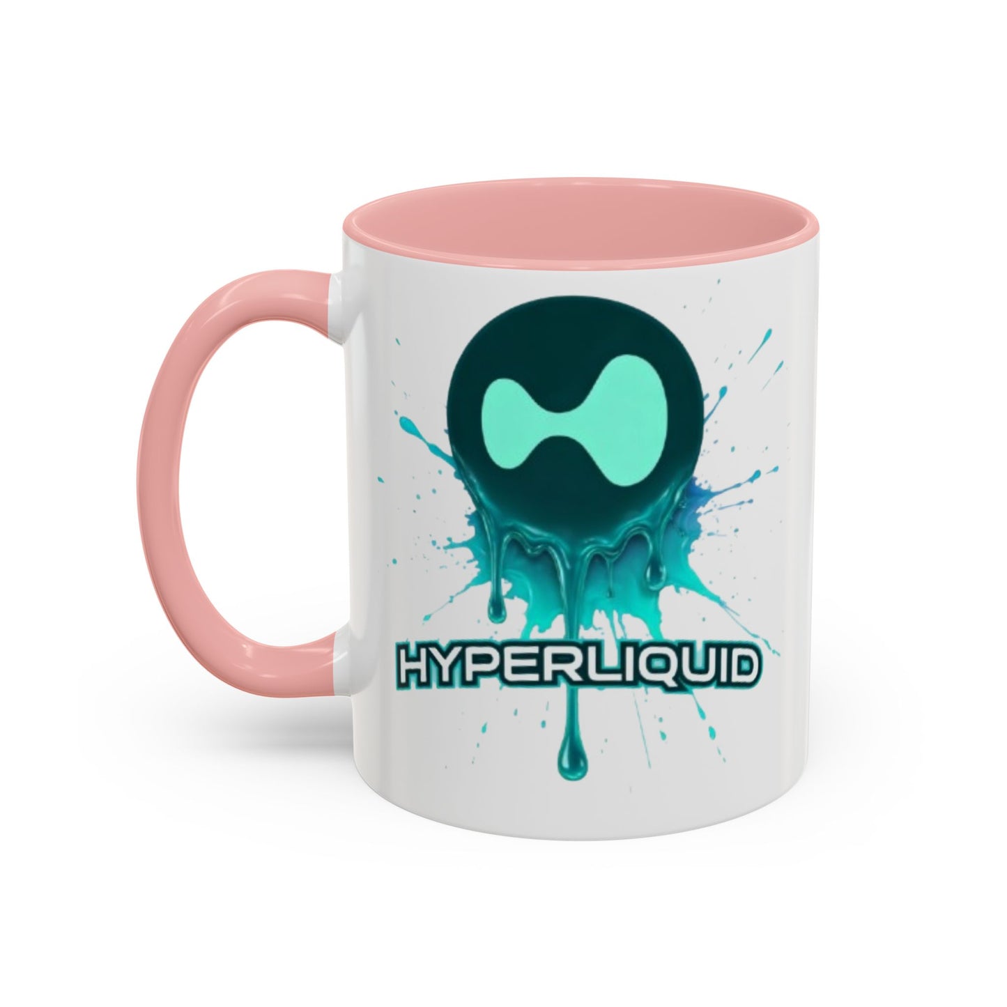 HYPE Drip White Accent Mug by cypherpunkgear.com