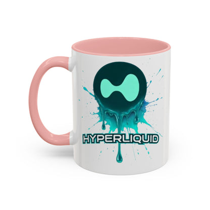 HYPE Drip White Accent Mug by cypherpunkgear.com