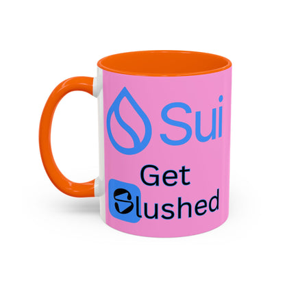 Sui: Get Slushed Pink Accent Mug by cypherpunkgear.com