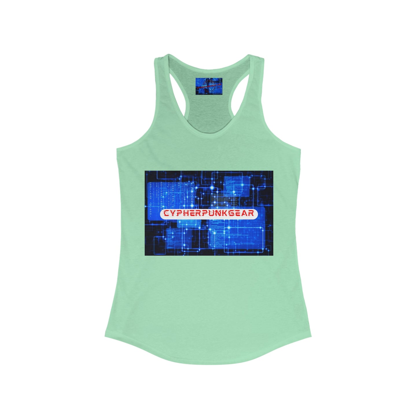 Cypherpunkgear logo Women's Racerback Tank Top by cypherpunkgear