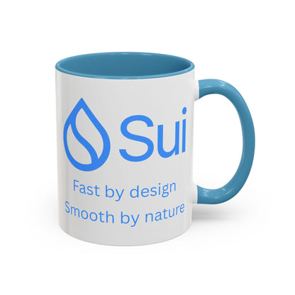 SUI White Accent Mug by cypherpunkgear.com