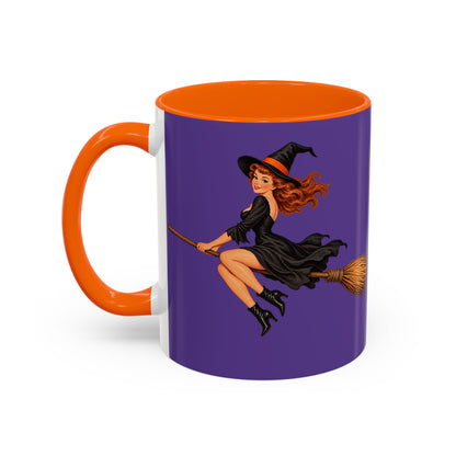 Hazel Hex Purple Accent Mug by CreepyCrafts.boo