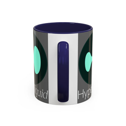 Hyperliquid White font Grey Accent Mug by cypherpunkgear.com