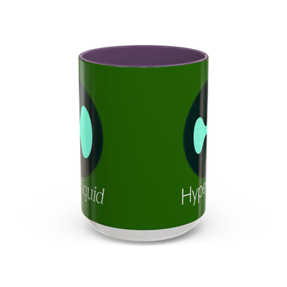 Hyperliquid White font Green Accent Mug by cypherpunkgear.com