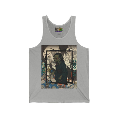 Yōkai Happy Halloween Unisex Jersey Tank Top by CreepyCrafts.boo