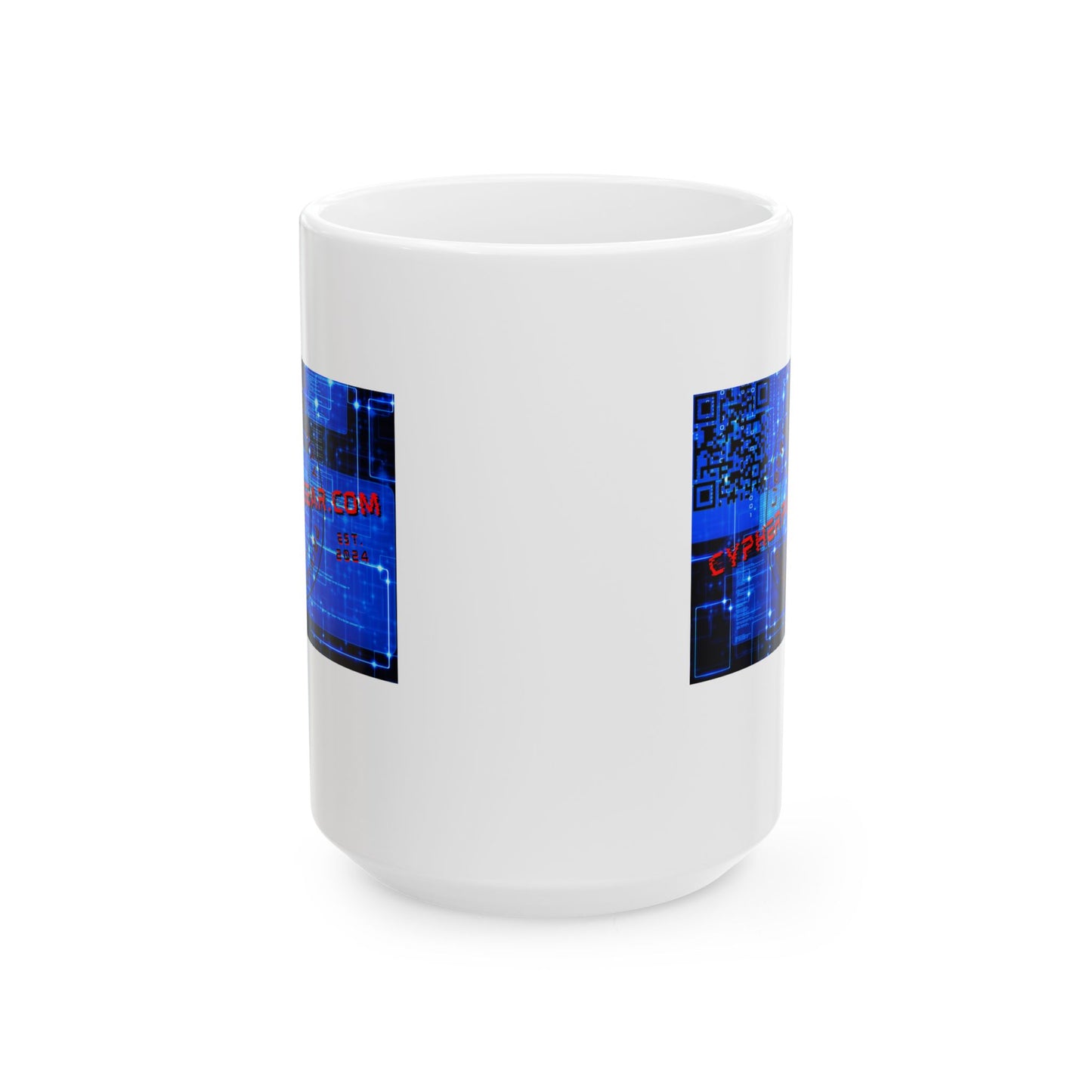 Cypherpunkgear.com logo White Mug by cypherpunkgear.com