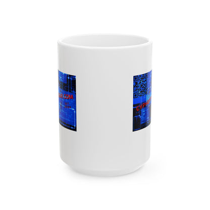Cypherpunkgear.com logo White Mug by cypherpunkgear.com