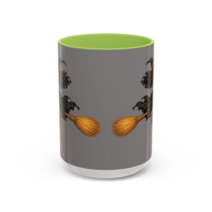 Velvet Vex Grey Accent Mug by CreepyCrafts.boo