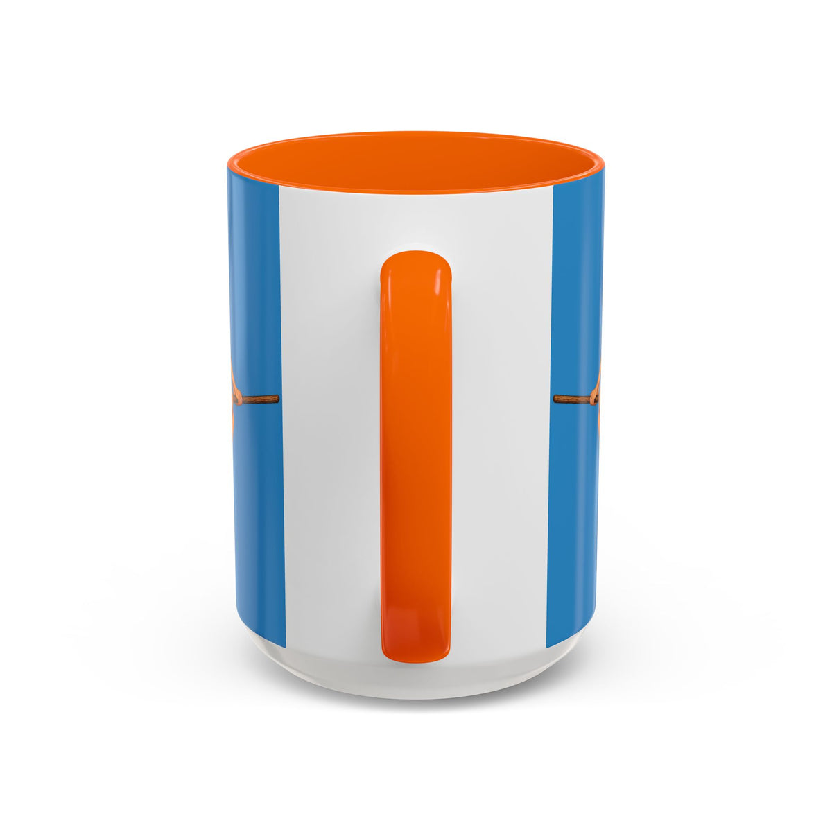 Hazel Hex Blue Accent Mug by CreepyCrafts.boo