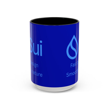 SUI Dark Blue Accent Mug by cypherpunkgear.com