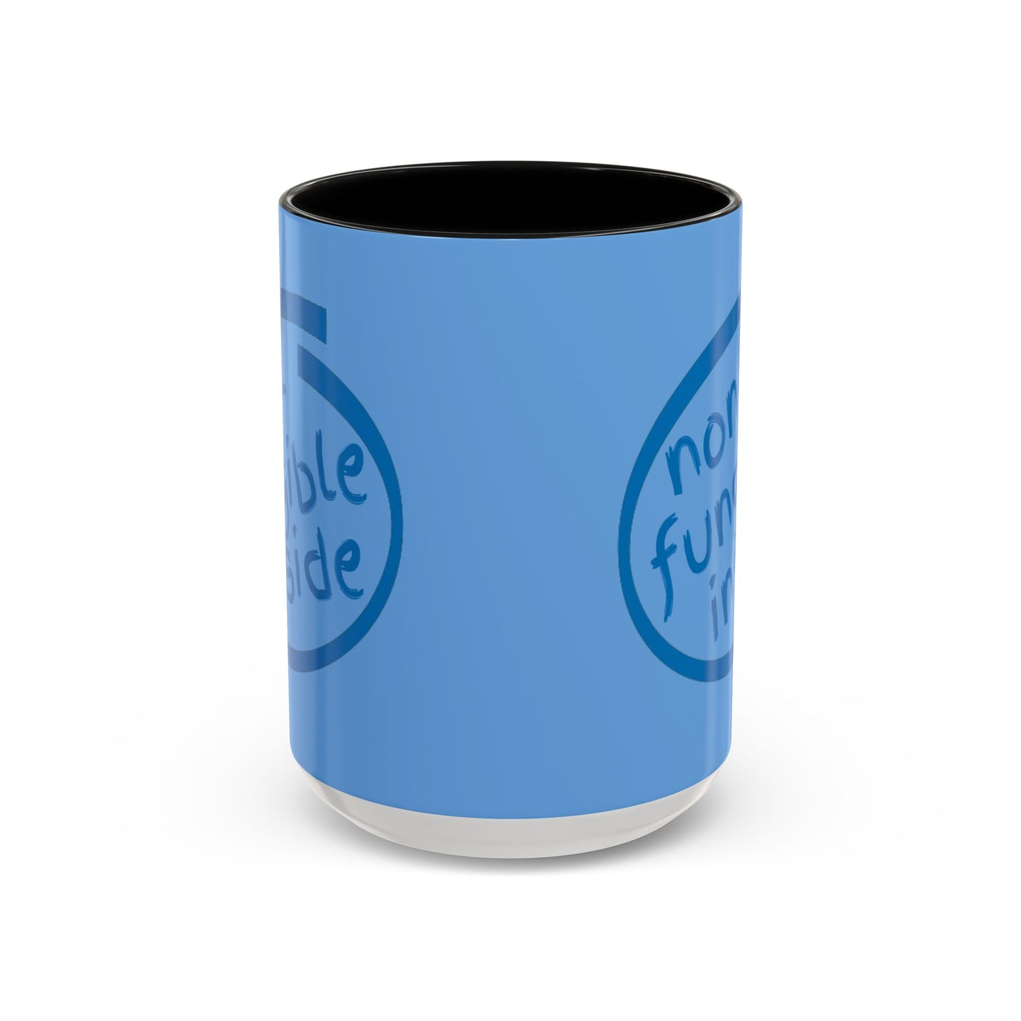 Non-Fungible Inside Light Blue Accent Mug by cypherpunkgear.com