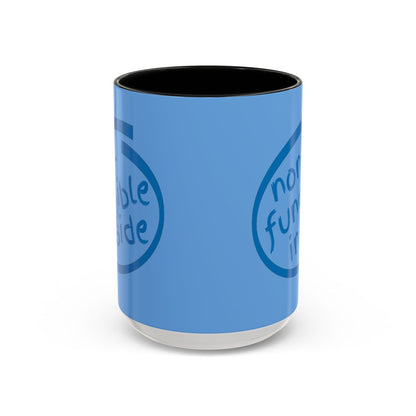 Non-Fungible Inside Light Blue Accent Mug by cypherpunkgear.com