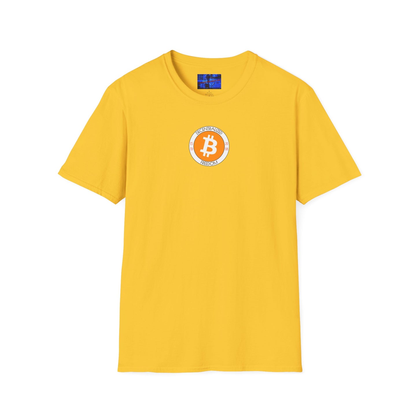 2-sided, Bitcoin, Bitcoin, Bitcoin (BTC) Light colors Unisex T-Shirt by cypherpunkgear.com