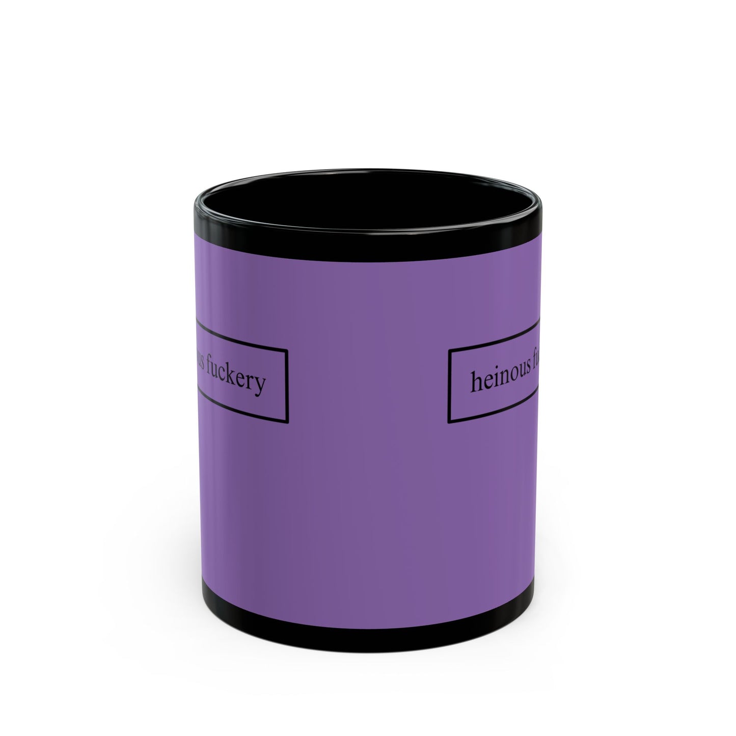 Heinous Fuckery Light Purple Mug by cypherpunkgear.com