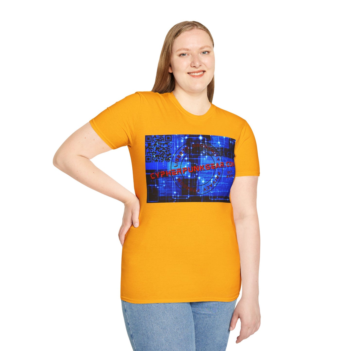 Cypherpunkgear.com logo Light colors Unisex T-Shirt by cypherpunkgear.com