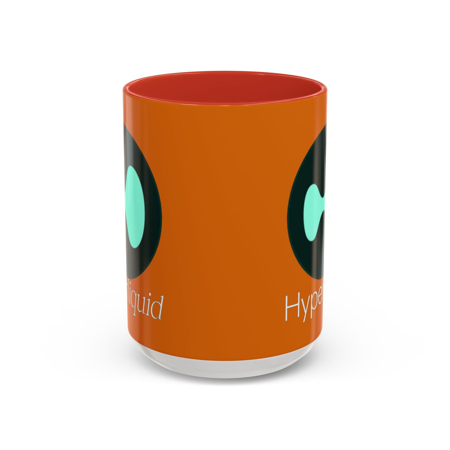 Hyperliquid White font Orange Accent Mug by cypherpunkgear.com