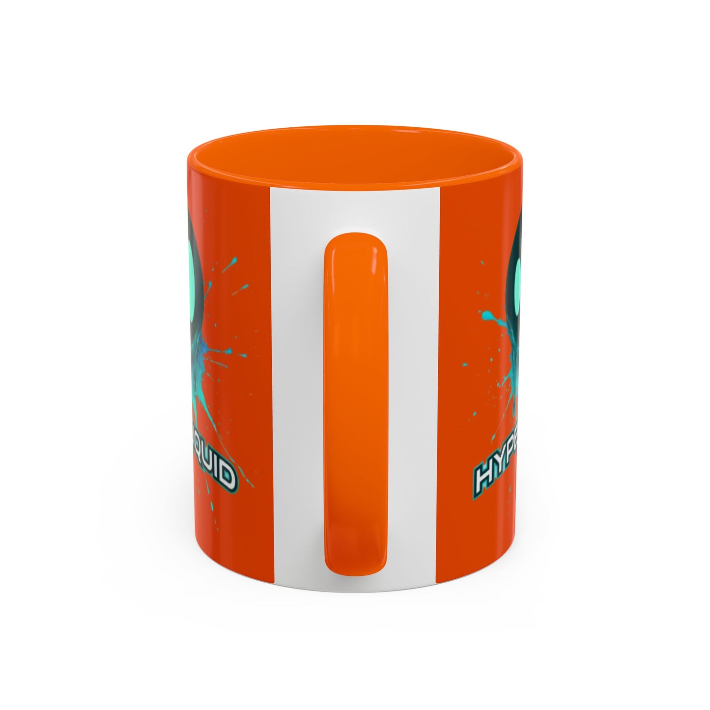 HYPE Drip Orange Accent Mug by cypherpunkgear.com