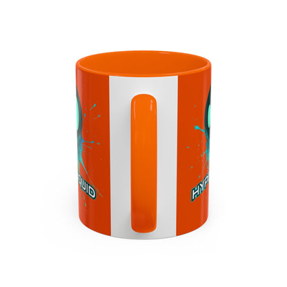 HYPE Drip Orange Accent Mug by cypherpunkgear.com