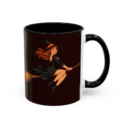 Hazel Hex Brown Accent Mug by CreepyCrafts.boo