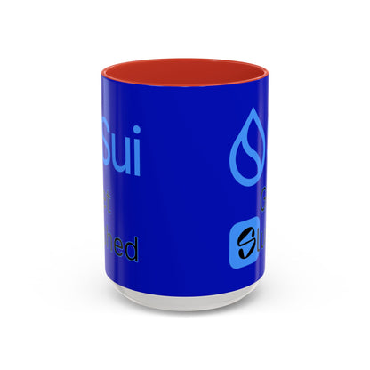 Sui: Get Slushed Dark Blue Accent Mug by cypherpunkgear.com