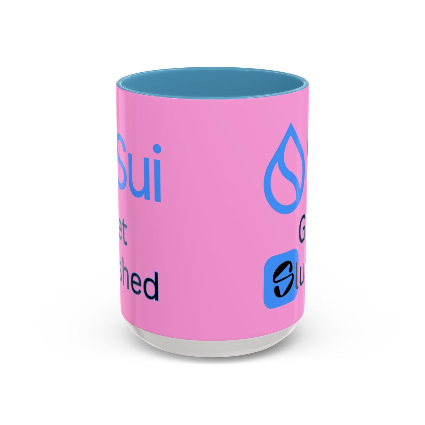 Sui: Get Slushed Pink Accent Mug by cypherpunkgear.com