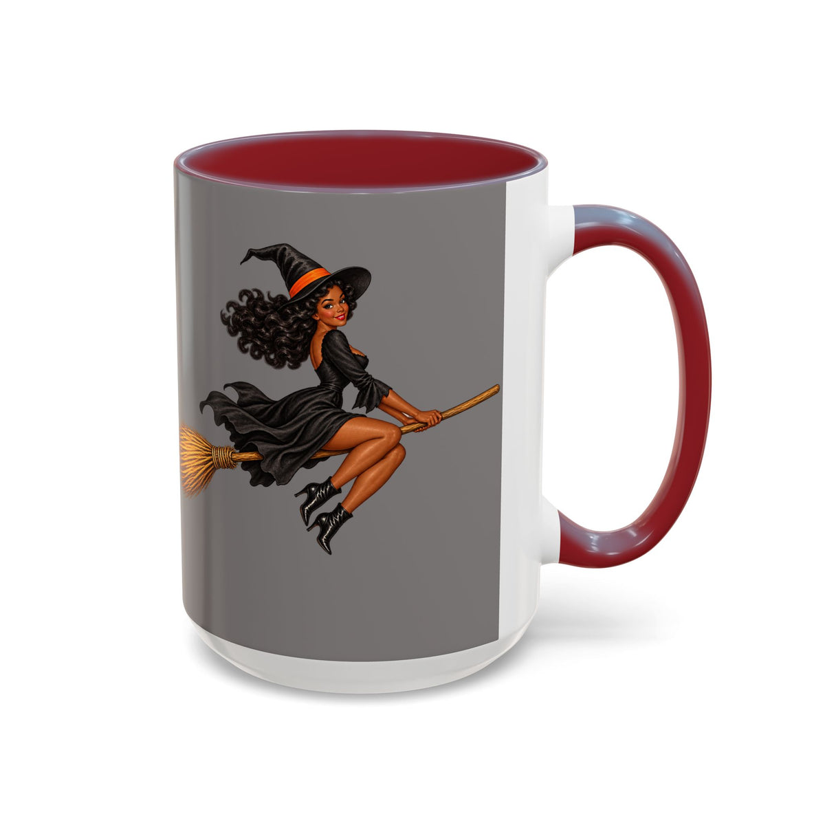 Velvet Vex Grey Accent Mug by CreepyCrafts.boo