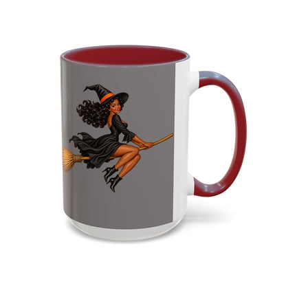 Velvet Vex Grey Accent Mug by CreepyCrafts.boo