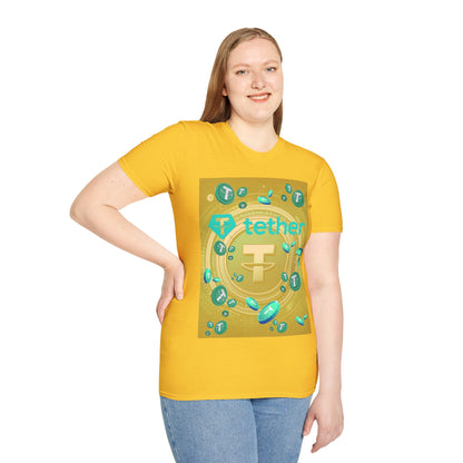 Tether Light colors Unisex T-Shirt by cypherpunkgear.com