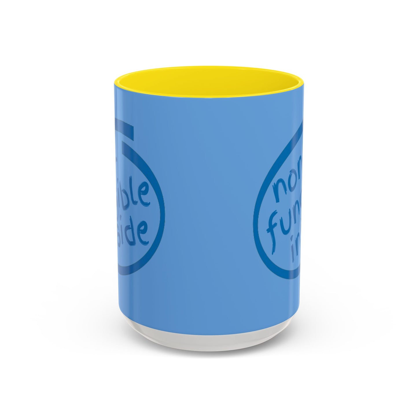 Non-Fungible Inside Light Blue Accent Mug by cypherpunkgear.com