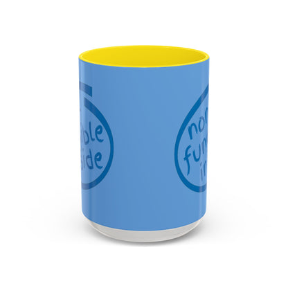 Non-Fungible Inside Light Blue Accent Mug by cypherpunkgear.com