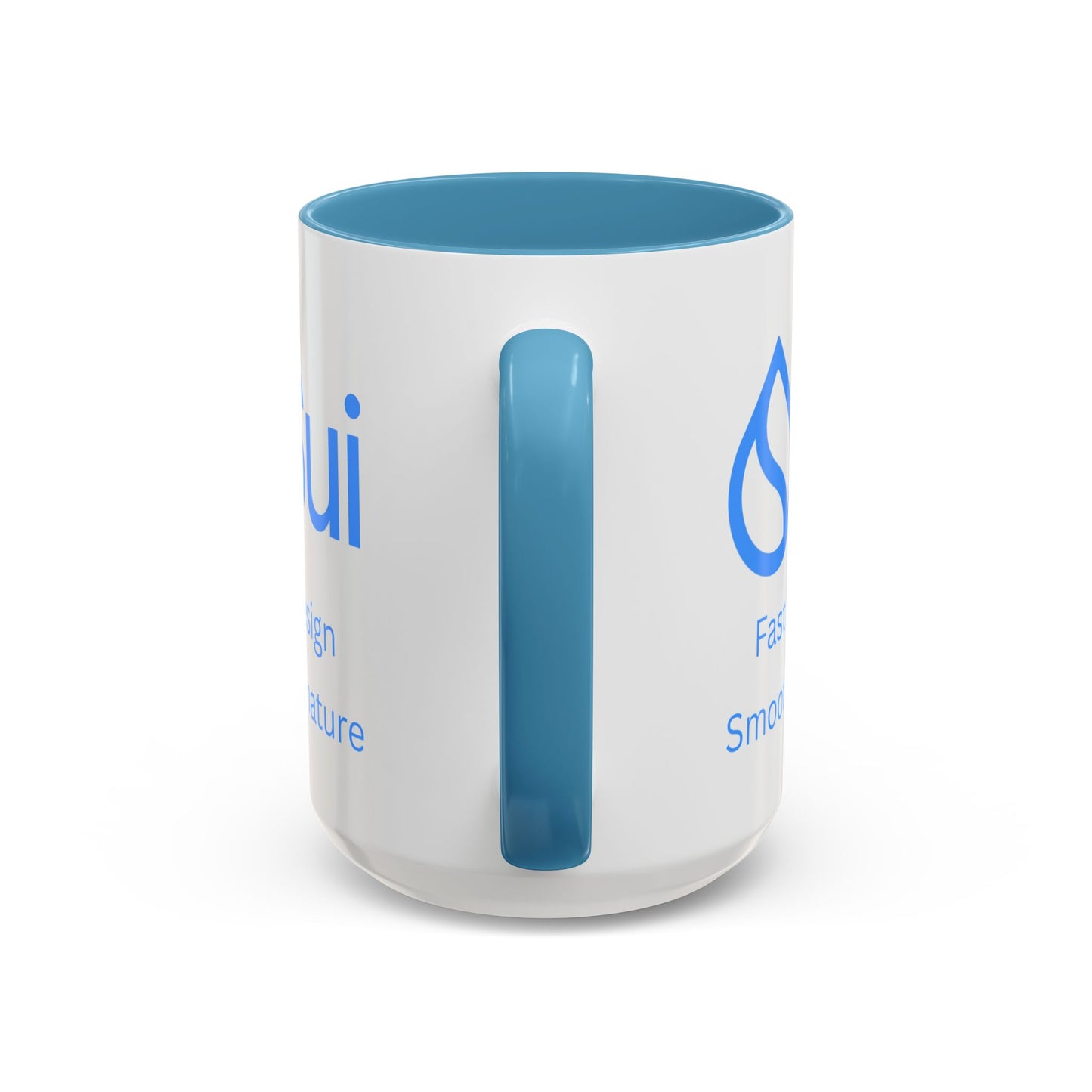 SUI White Accent Mug by cypherpunkgear.com
