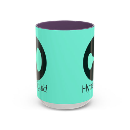 Hyperliquid Black font Light Hyperliquid Accent Mug by cypherpunkgear.com