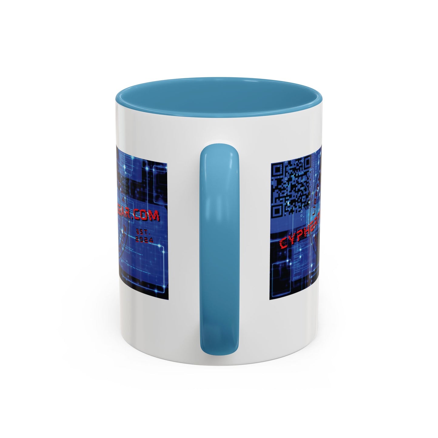 Cypherpunkgear.com logo Accent Mug by cypherpunkgear.com