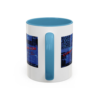 Cypherpunkgear.com logo Accent Mug by cypherpunkgear.com