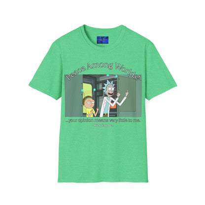 Peace Among Worlds! Dark colors Unisex T-Shirt by cypherpunkgear.com