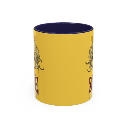 Caution, Savage Yellow Accent Mug by cypherpunkgear.com