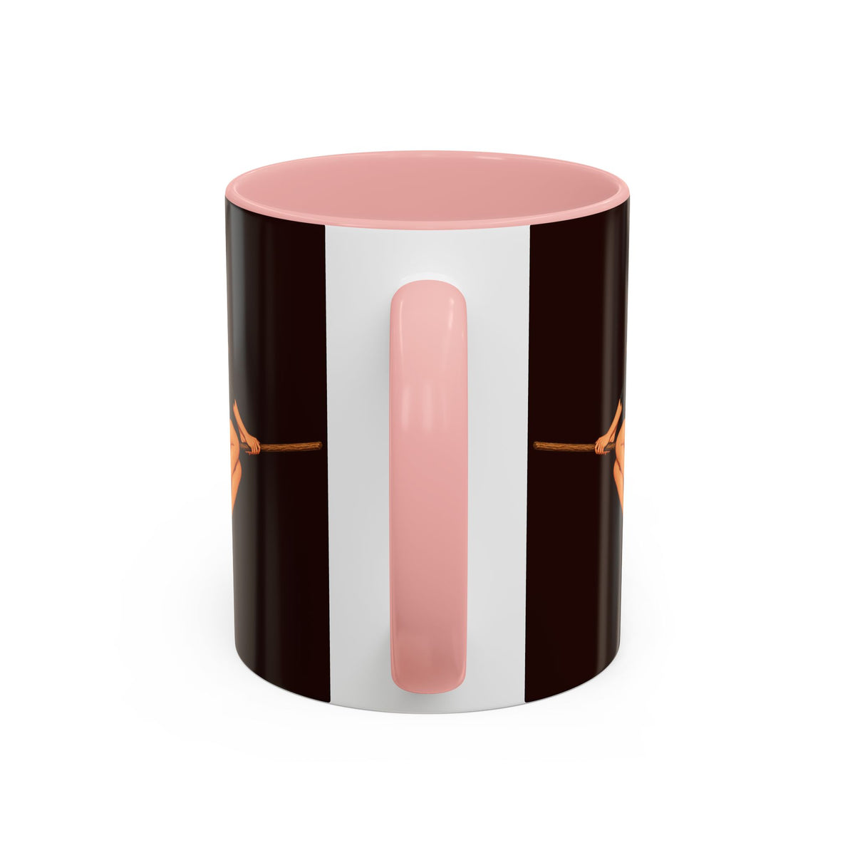 Hazel Hex Brown Accent Mug by CreepyCrafts.boo