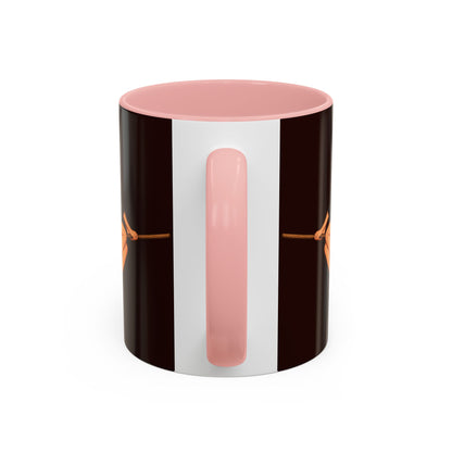 Hazel Hex Brown Accent Mug by CreepyCrafts.boo