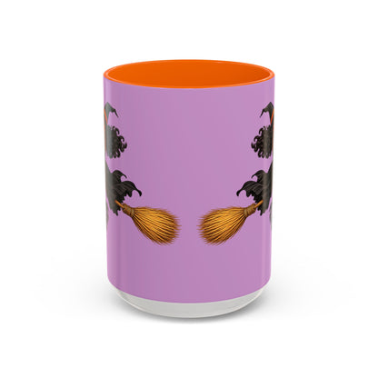 Velvet Vex Pink Accent Mug by CreepyCrafts.boo