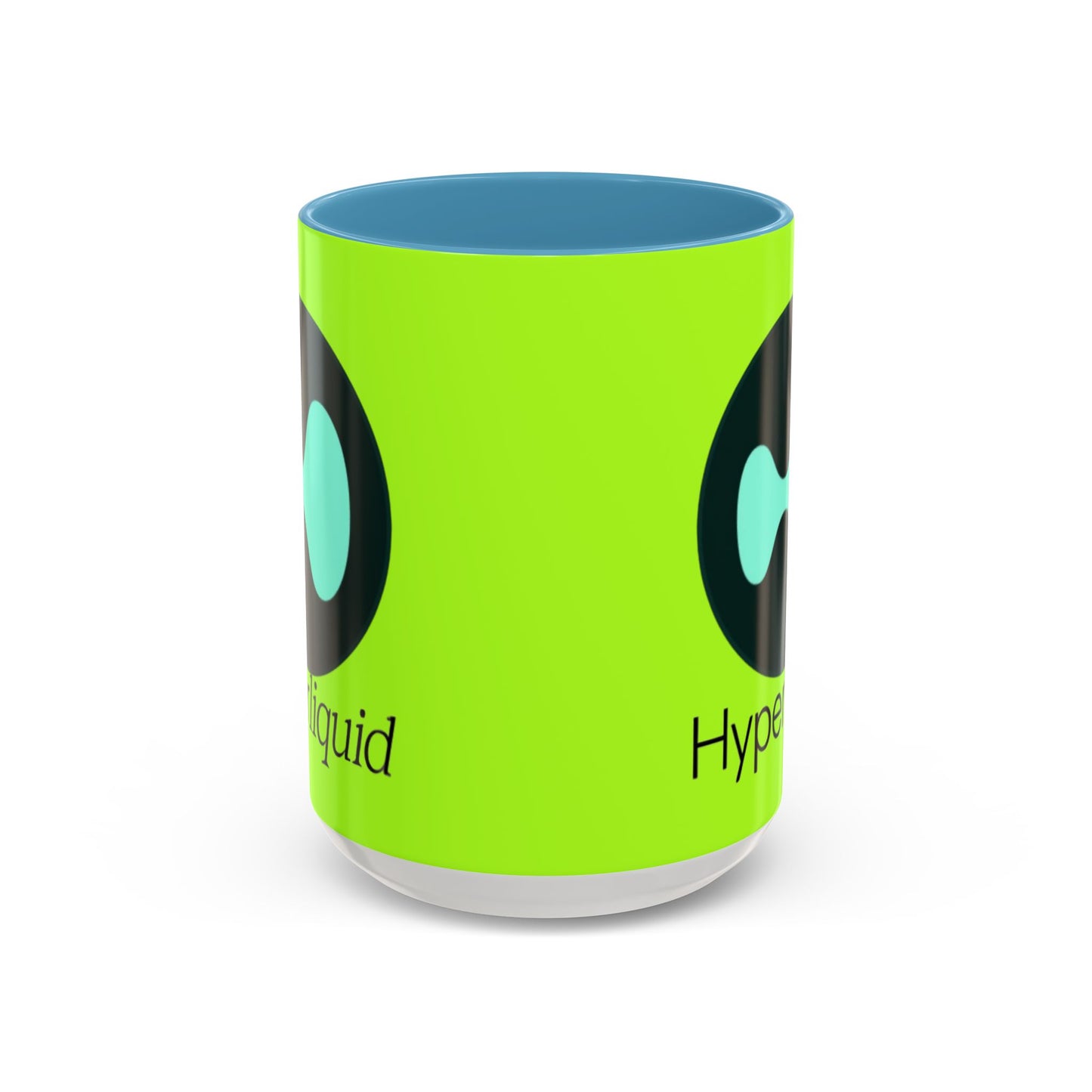 Hyperliquid Black font Green Accent Mug by cypherpunkgear.com