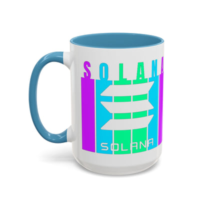 Solana (SOL) Freedom Accent Mug by cypherpunkgear.com