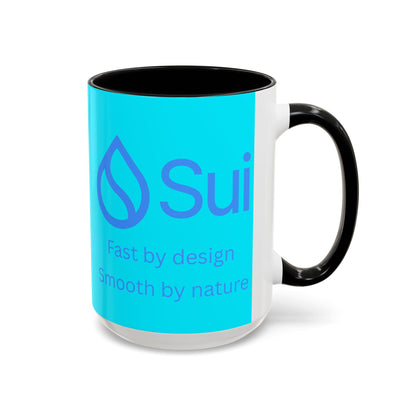 SUI Light Blue Accent Mug by cypherpunkgear.com