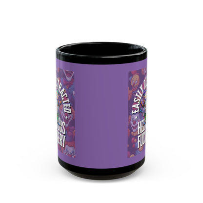 Easily Distracted by Heinous Fuckery Little Jincs Light Purple Mug by cypherpunkgear.com