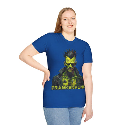 Frankenpunk Dark colors Unisex T-Shirt by CreepyCrafts.boo