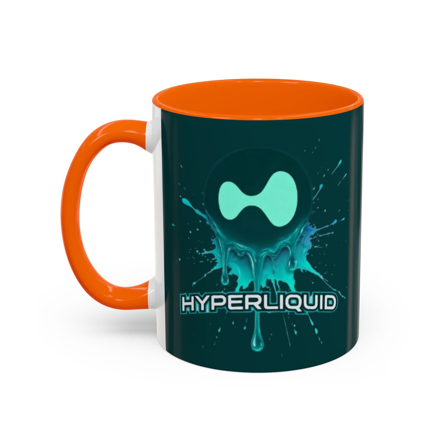 HYPE Drip Dark Hyperliquid Accent Mug by cypherpunkgear.com