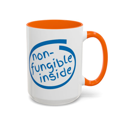 Non-Fungible Inside White Accent Mug by cypherpunkgear.com