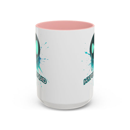 HYPE Drip White Accent Mug by cypherpunkgear.com