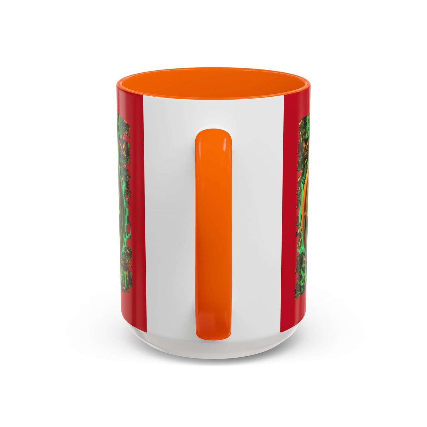 Blessed Samhain Green Jack Red Accent Mug by CreepyCrafts.boo