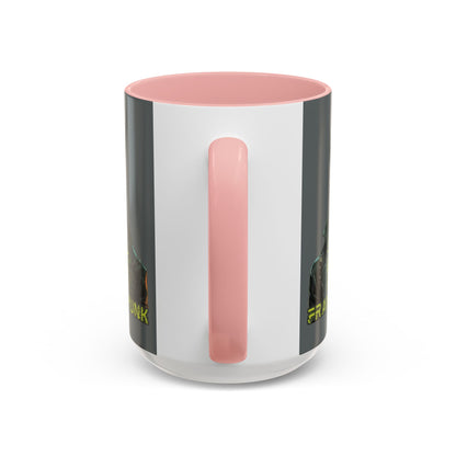 Frankenpunk Grey Accent Mug by CreepyCrafts.boo