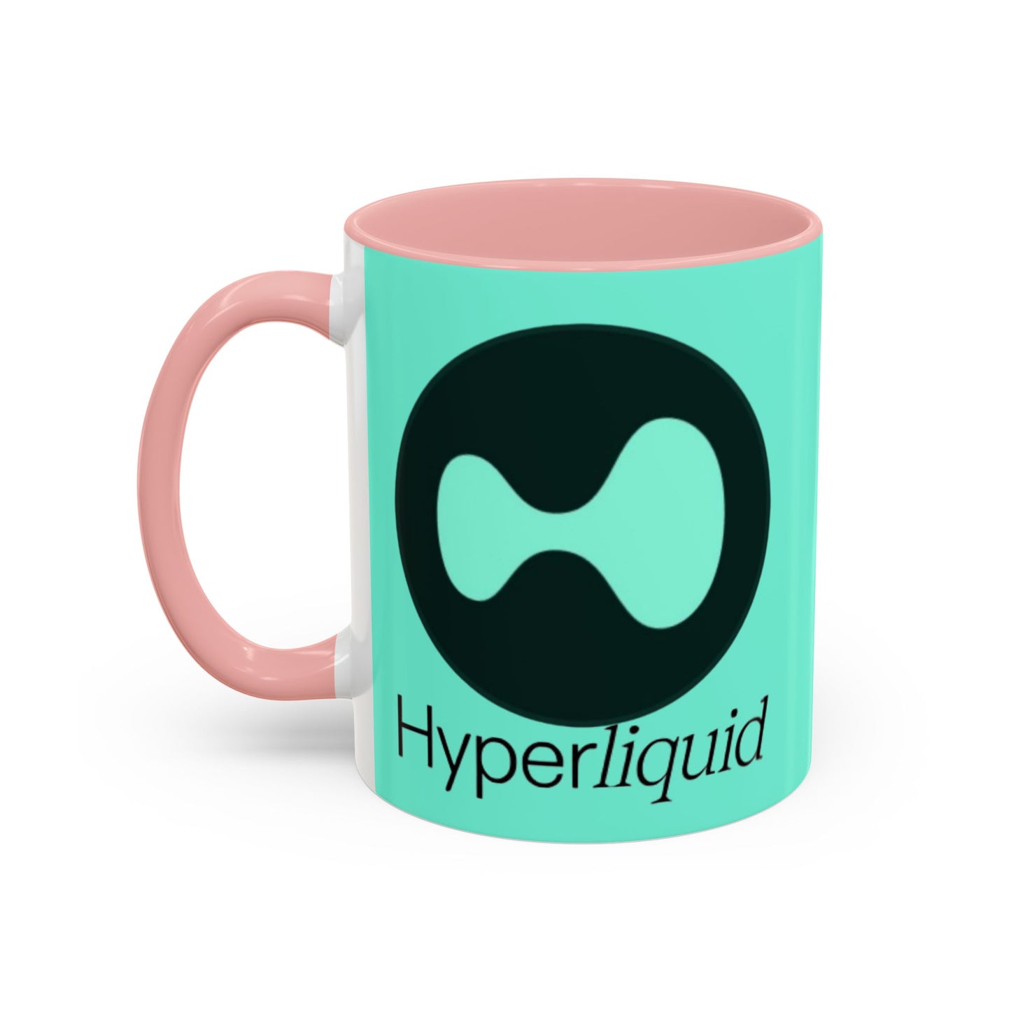 Hyperliquid Black font Light Hyperliquid Accent Mug by cypherpunkgear.com